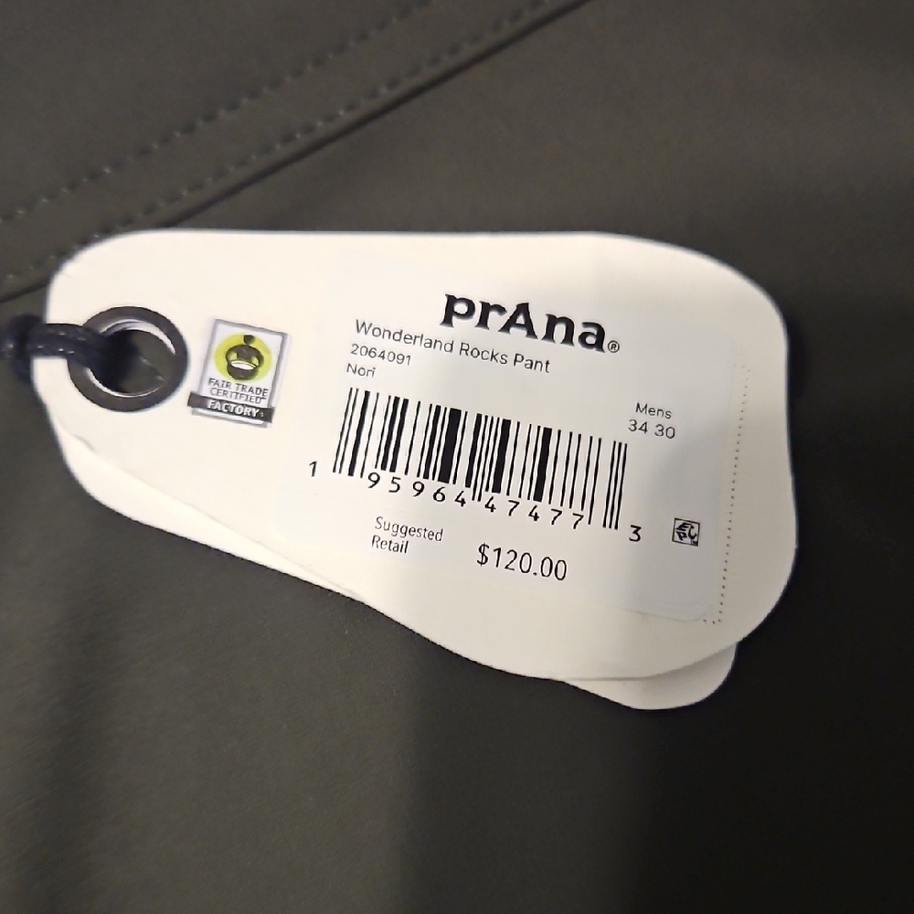 Prana Men's  Green Pants - Picture 3 of 6